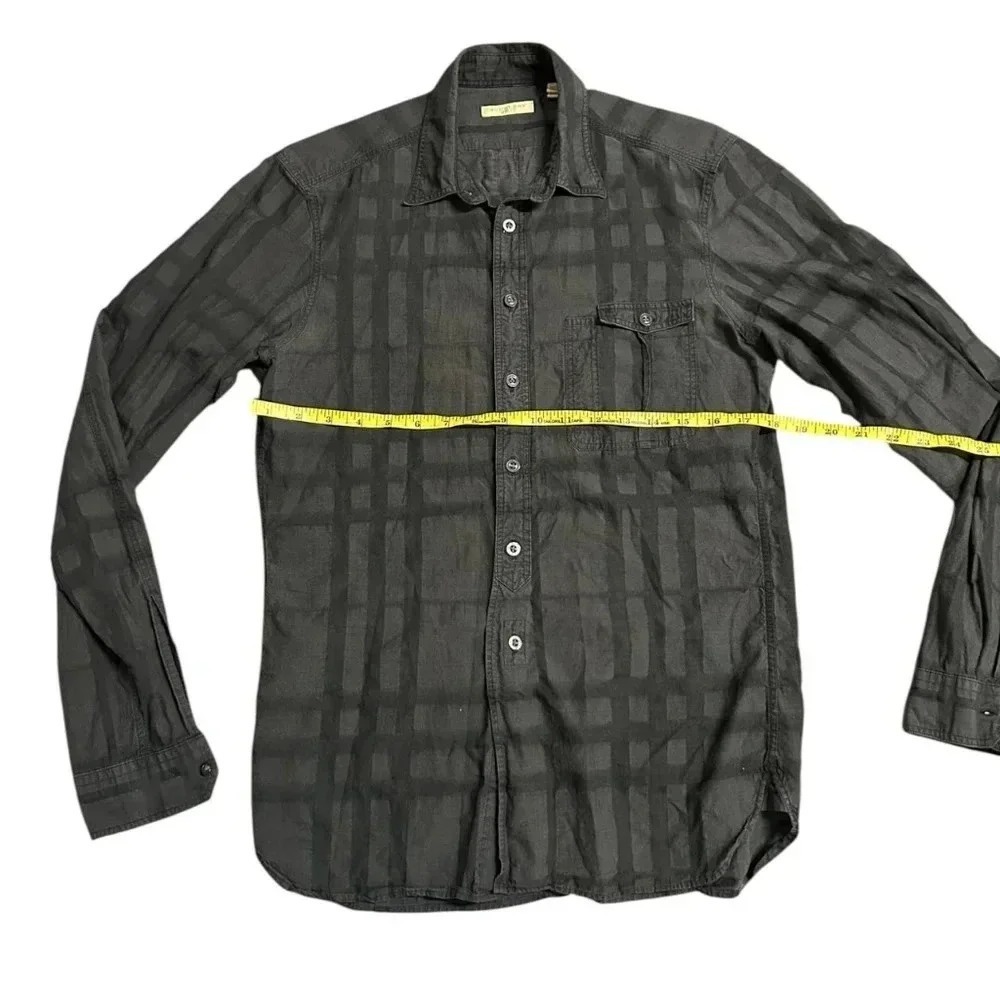 Burberry Button Down Grey Shirt Size Small - Picture 10 of 10